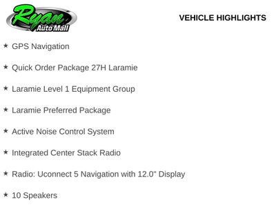 2026 RAM 1500 Laramie