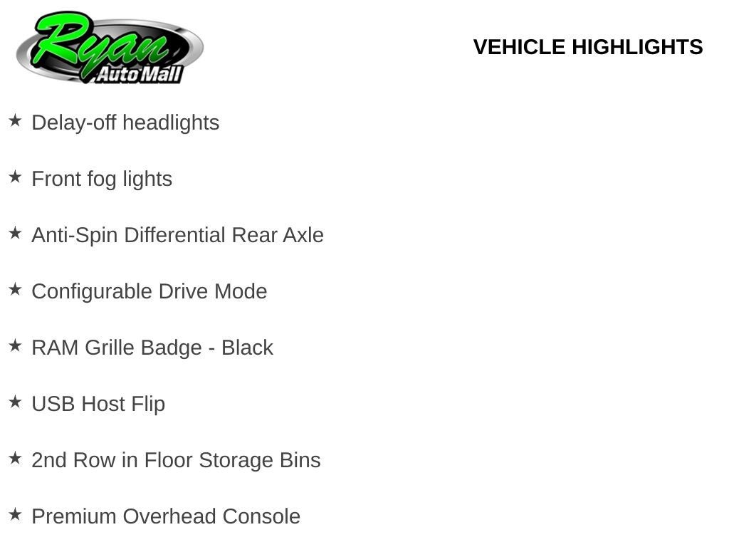 2026 RAM 1500 Big Horn/Lone Star