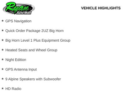 2026 RAM 2500 Big Horn