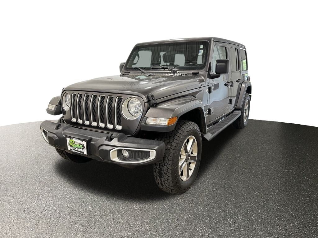 Used 2020 Jeep Wrangler Unlimited Sahara with VIN 1C4HJXEN9LW235124 for sale in Buffalo, Minnesota