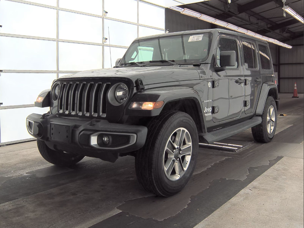 Used 2020 Jeep Wrangler Unlimited Sahara with VIN 1C4HJXEN9LW235124 for sale in Buffalo, Minnesota
