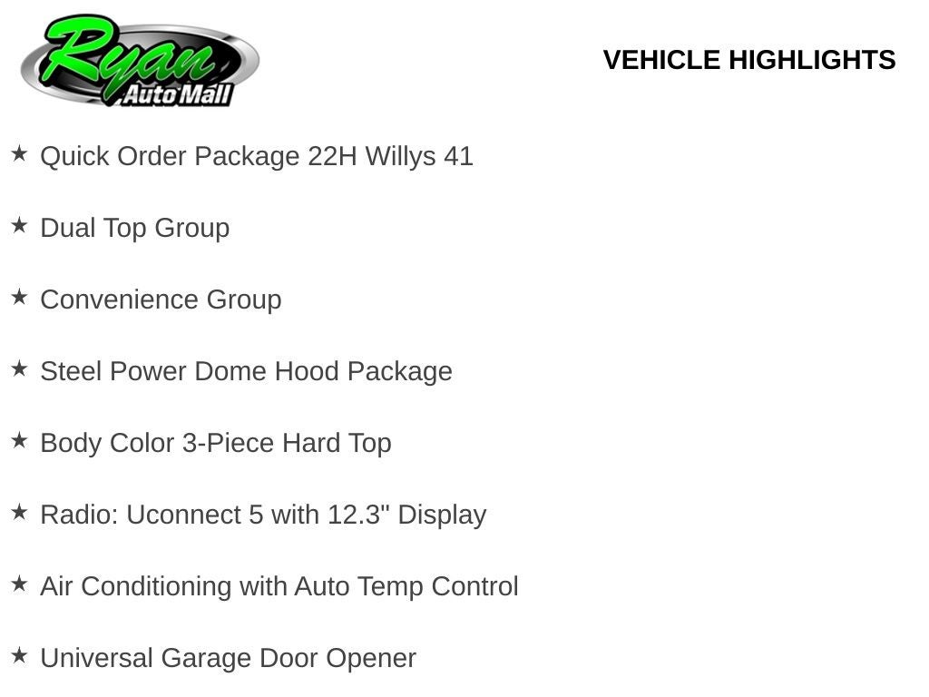 2026 Jeep Wrangler Willys 41