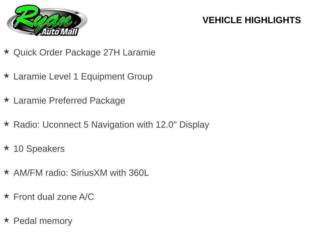 2026 RAM 1500 Laramie