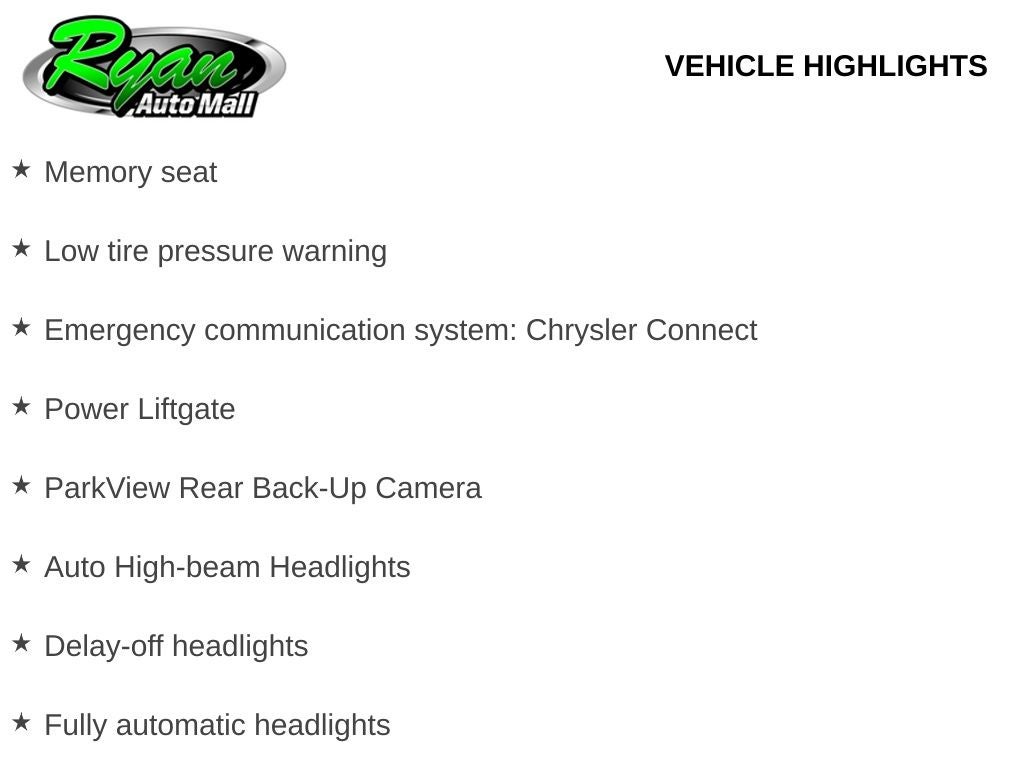 2027 Chrysler Pacifica Select