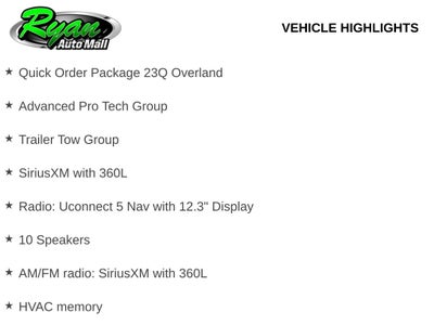 2026 Jeep Cherokee Overland