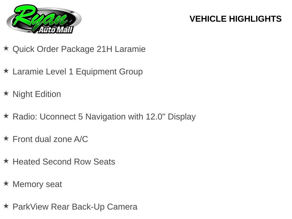 2026 RAM 1500 Laramie