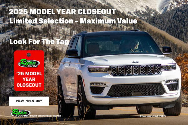 2025 Model Year Closeout