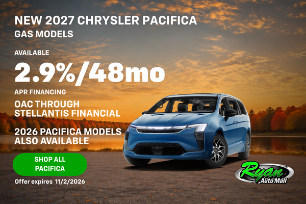 Ryan Auto Mall’s New Chrysler Pacifica Inventory
