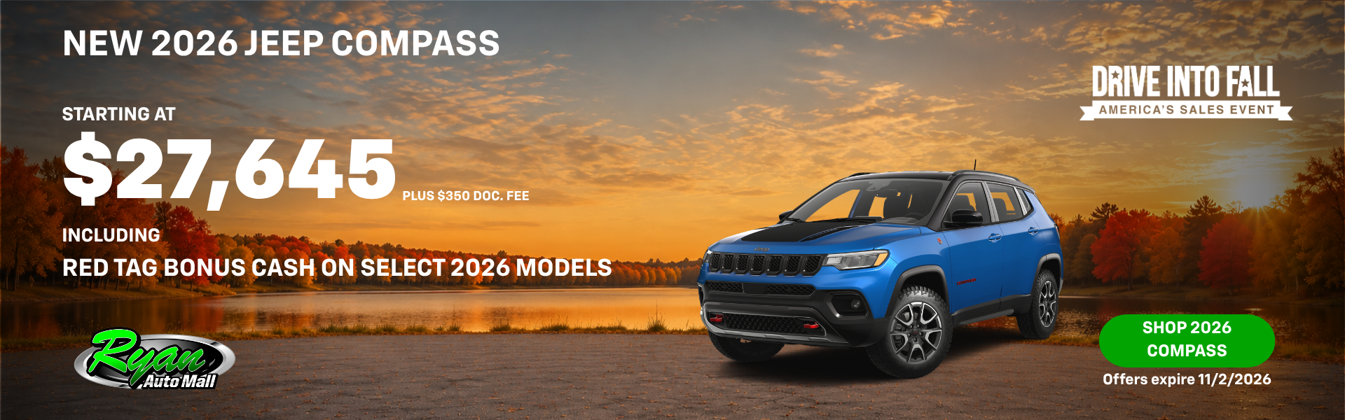 Ryan Auto Mall’s New Jeep Compass Inventory