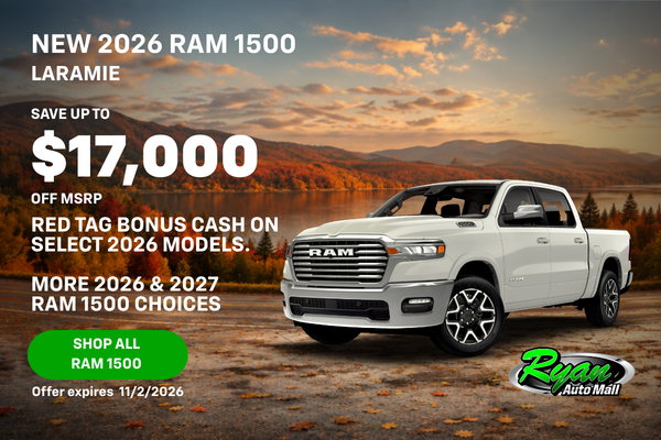 Ryan Auto Mall’s New Ram 1500 Inventory