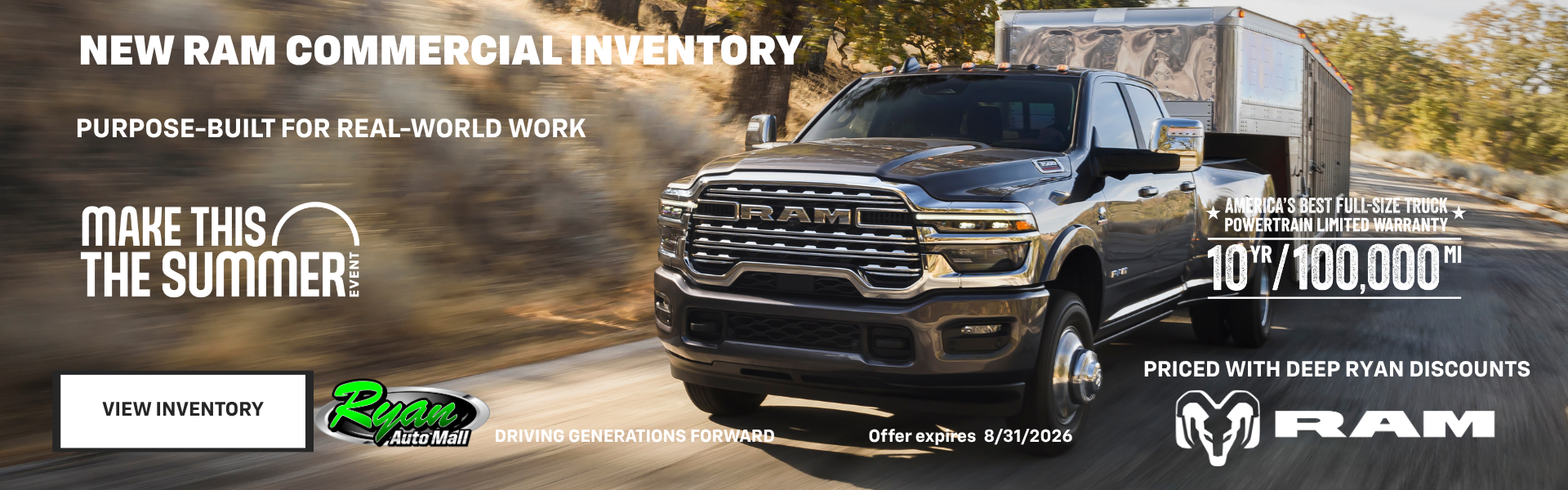Ryan Auto Mall’s New Commercial Inventory