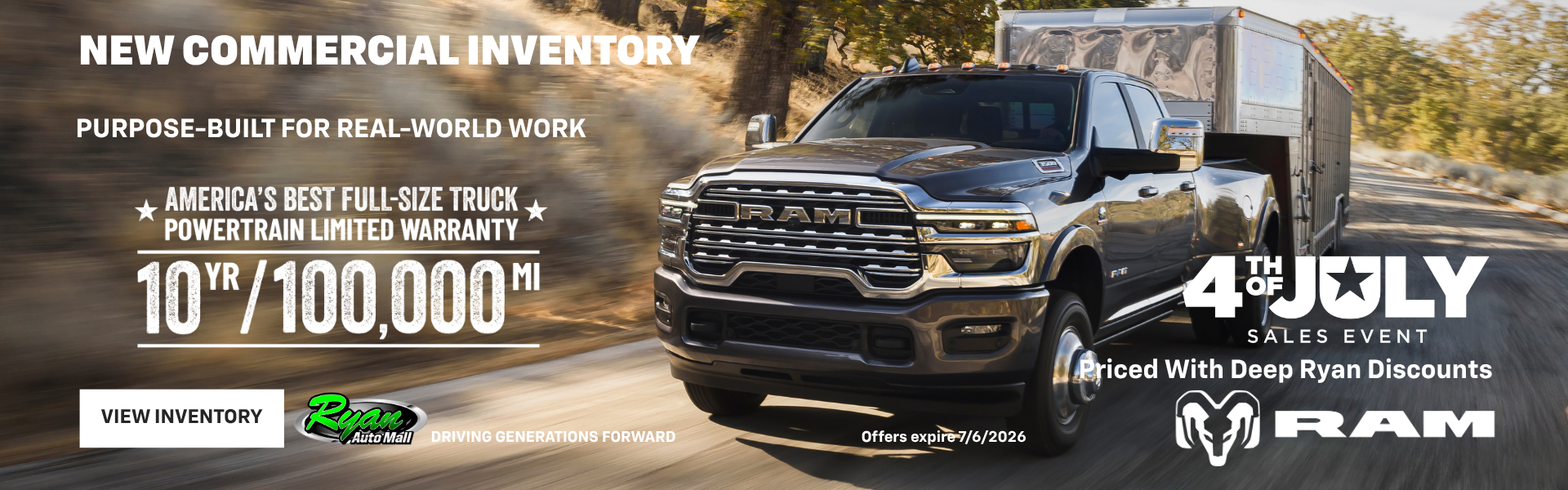 Ryan Auto Mall’s New Commercial Inventory