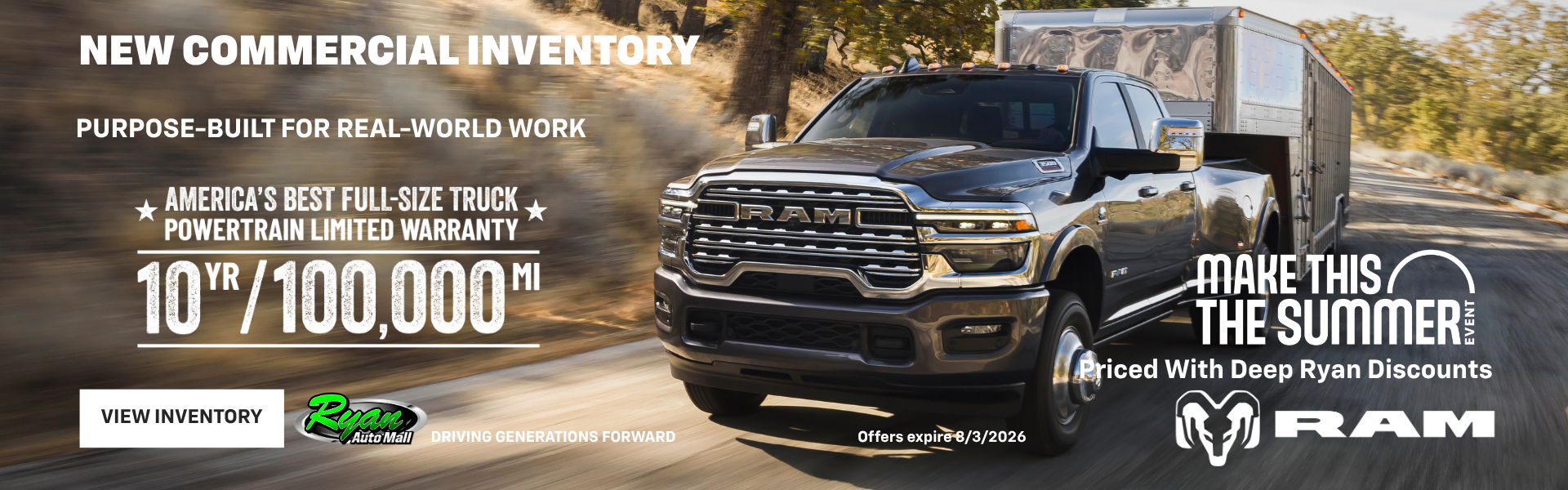 Ryan Auto Mall’s New Commercial Inventory