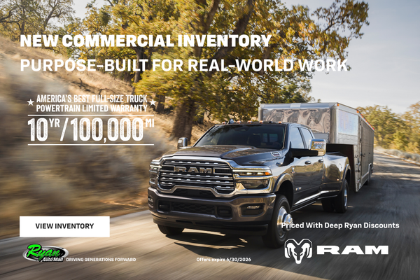Ryan Auto Mall’s New Commercial Inventory