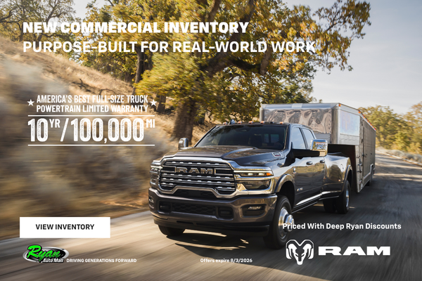 Ryan Auto Mall’s New Commercial Inventory