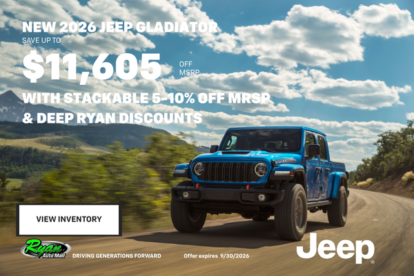 Ryan Auto Mall's Jeep Gladiator Inventory