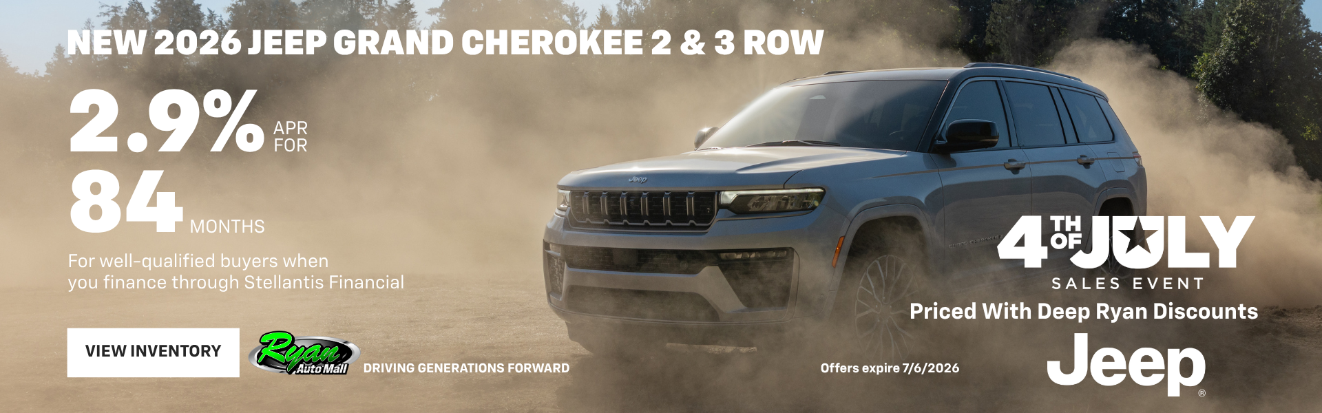 Ryan Auto Mall’s New Jeep Grand Cherokee Inventory