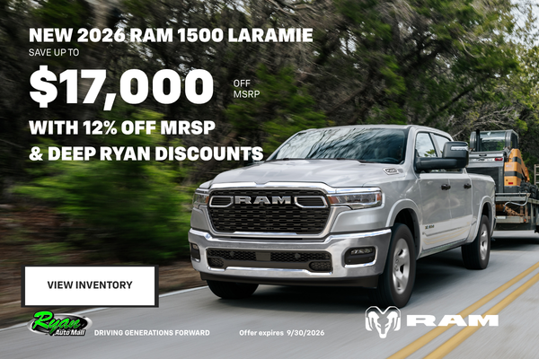 Ryan Auto Mall’s New Ram 1500 Laramie Inventory