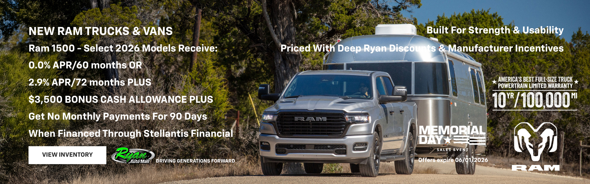 Ryan Auto Mall’s New Ram Inventory