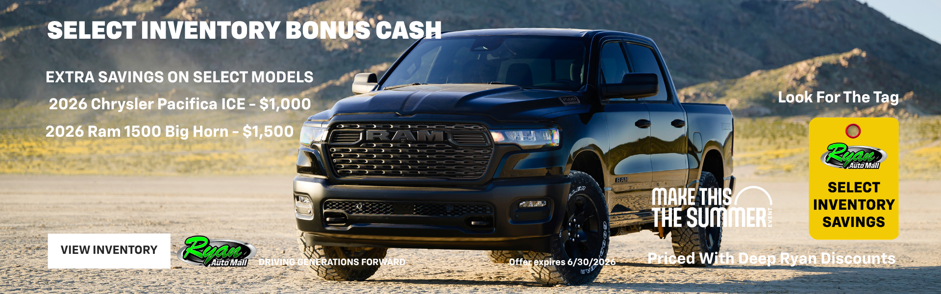 Ryan Auto Mall’s New Select Inventory