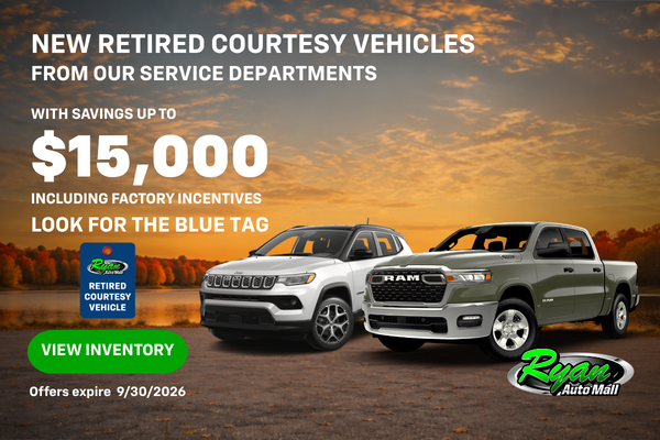 Ryan Auto Mall’s Retired Service Vehicle Inventory
